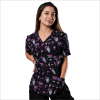 POLERA CLINICA MUJER ESTAMPADA GREEN TOWN 500V 1718BK1