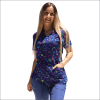 POLERA CLINICA MUJER ESTAMPADA GREEN TOWN 605F 1747NV1