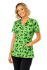POLERA CLINICA MUJER ESTAMPADA GREEN TOWN 500V 1772GRN1