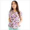 POLERA CLINICA MUJER ESTAMPADA GREEN TOWN 500V 1833LL1