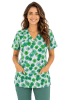 POLERA CLINICA MUJER ESTAMPADA GREEN TOWN 500V 1859WH1