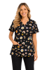 POLERA CLINICA MUJER ESTAMPADA GREEN TOWN 500V 1863BK1
