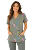 POLERA CLINICA MUJER ESTAMPADA GREEN TOWN 500V 1864SGE1
