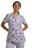 POLERA CLINICA MUJER ESTAMPADA GREEN TOWN 500V 1951LL1