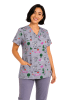 POLERA CLINICA MUJER ESTAMPADA GREEN TOWN 500V 1970GR1