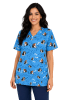 POLERA CLINICA MUJER ESTAMPADA GREEN TOWN 500V 19811