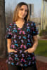POLERA CLINICA MUJER ESTAMPADA GREEN TOWN 503V 1929BK1