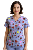 POLERA CLINICA MUJER ESTAMPADA GREEN TOWN 503V 1930GR1