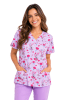 POLERA CLINICA MUJER ESTAMPADA GREEN TOWN 503V 19411