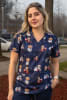 POLERA CLINICA MUJER ESTAMPADA GREEN TOWN 503V 20141