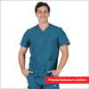 POLERA CLINICA HOMBRE MOMENTUM 5802 AZUL PETROLEO1