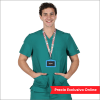 POLERA CLINICA HOMBRE MOMENTUM 5802 VERDE PABELLON1