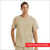 POLERA CLINICA HOMBRE MOMENTUM 5802 CAFÉ CLARO1