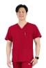 POLERA CLINICA HOMBRE MOMENTUM 5802 ROJA1