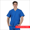 POLERA CLINICA HOMBRE MOMENTUM 5802 AZUL REY1