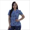 POLERA CLINICA MUJER ESTAMPADA GREEN TOWN 590Z 711GR1