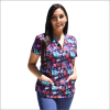 POLERA CLINICA MUJER ESTAMPADA GREEN TOWN 590Z 1713NV1
