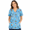 POLERA CLINICA MUJER ESTAMPADA MAEVN 9810 DOGS1