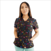 POLERA CLINICA MUJER ESTAMPADA GREEN TOWN 605F 1862BK1