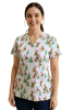POLERA CLINICA MUJER ESTAMPADA GREEN TOWN 9000XM-24 1794LP1