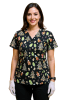 POLERA CLINICA MUJER ESTAMPADA GREEN TOWN 9000XM-24 1814BK1
