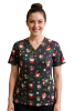 POLERA CLINICA MUJER ESTAMPADA GREEN TOWN 9000XM-24 1818GR1
