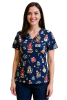 POLERA CLINICA MUJER ESTAMPADA GREEN TOWN 9000XM-24 1819NV1