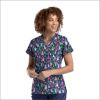 POLERA CLINICA MUJER ESTAMPADA MAEVN 9810 FEST1