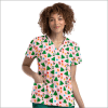 POLERA CLINICA MUJER ESTAMPADA MAEVN 9810 HOLY1