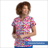 POLERA CLINICA MUJER ESTAMPADA MAEVN 9810 ILUV1