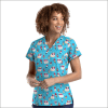 POLERA CLINICA MUJER ESTAMPADA MAEVN 9810 KCSO1