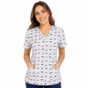 POLERA CLINICA MUJER ESTAMPADA MAEVN - 1767 HFL1