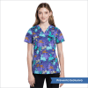 POLERA CLINICA MUJER ESTAMPADA CHEROKEE CK651 APYS2