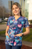 POLERA ESTAMPADA HEART NAVY MUJER GLOBAL1