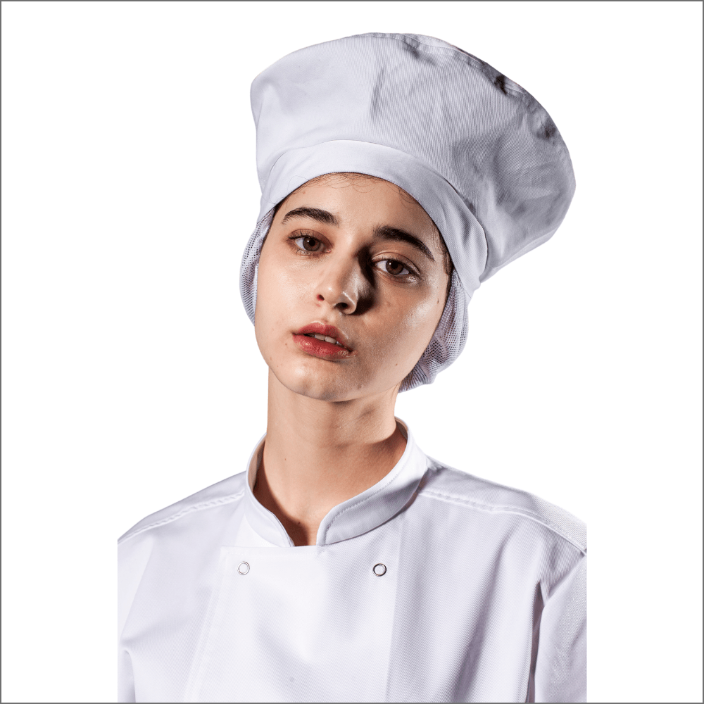 GORRO CHEF UNISEX CUBRE PELO BLANCO