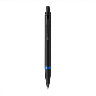 BOLÍGRAFO PARKER NEGRO MATE ANILLO AZUL1
