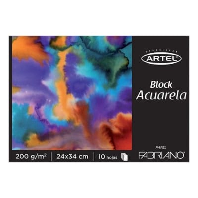 BLOCK ACUARELA FABRIANO 200 G 24x34 cm1