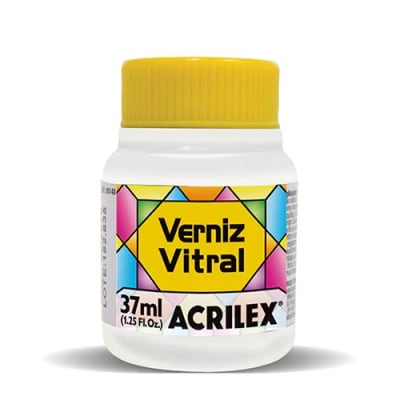 BARNIZ VITRAL ACRILEX INCOLORO 37ML