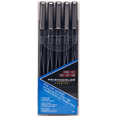 SET TIRALÍNEAS PRISMACOLOR NEGROS1