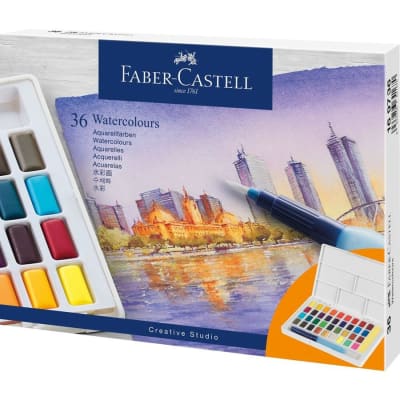 Set de acuarela Creative studio Faber-Castell 36 colores