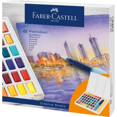 Set de acuarela Creative Studio Faber-Castell 48 colores1