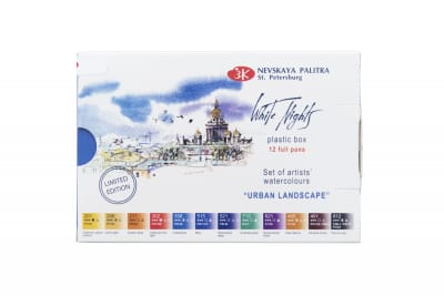SET ACUARELA NEVSKAYA PALITRA WHITE NIGHTS URBAN LANDSCAPE1