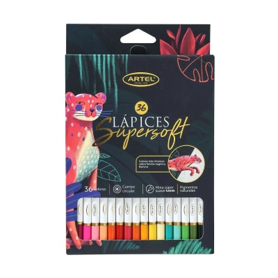 LAPICES DE COLORES SUPERSOFT ARTEL 36 UNIDADES1