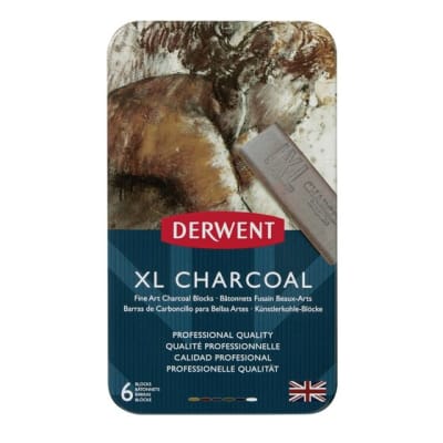 BARRAS DE CARBONCILLO XL CAJA METÁLICA DERWENT1