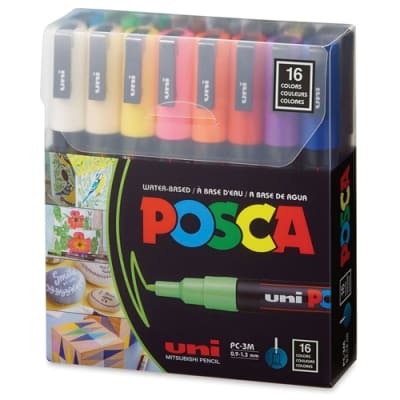 SET POSCA PC-3M 16 UNID