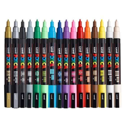 SET POSCA PC-3M 16 UNID
