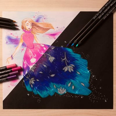 SET SUPERSOFT FABER CASTELL 15 UNIDADES COLORES FRÍOS