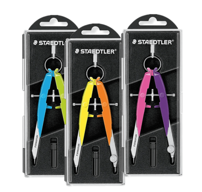 COMPÁS DE PRECISIÓN STAEDTLER 556 NEÓN