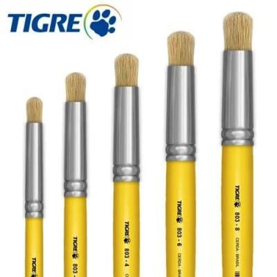PINCEL REDONDO CERDA NATURAL TIGRE 8031