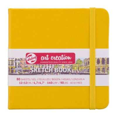 LIBRETA ART CREATION 140GR GOLDEN YELLOW 12X121
